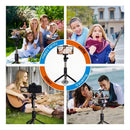 tripé pau de selfie com controle bluetooth