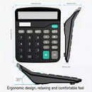 Calculadora De Mesa Escritório Display 12 Dígitos Simples Cor Preto