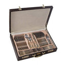 Jogo De Talheres Inox Luxo 84 Peças Dourado