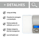 Mini Balança Digital De Alta Precisão Portátil 0,01g A 200g