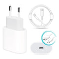 Fonte Turbo 20w + Cabo Compativel iPhone 5 6 7 Plus 8 12 Pro