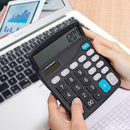 Calculadora De Mesa Escritório Display 12 Dígitos Simples Cor Preto