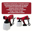 Pistola de Pintura Elétrica 800W com Maleta Catraca e 40 Soquetes Kit Profissional