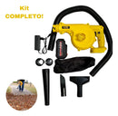 Soprador De Folhas Eletrico Bateria Portátil 2200w Cor Amarelo