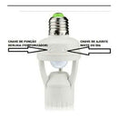 Sensor De Presença  P/ Lâmpada Soquete E27 C/ Fotocélula Alfa.shop