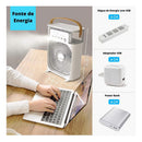 Ventilador Umidificador E Refrigerador De Ar Portátil Usb - Moon's