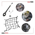 Kit Antena Corta Pipa Aço Inox + Rede Elástica Moto Aranha