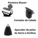 Barbeador Aparador Kemei 3 Em 1 Nariz Barba Corpo Km-6558