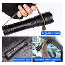 Lanterna Tática T9 Super Potente 5 Modos De Iluminação Cor Da Lanterna Preto Cor Da Luz Branco