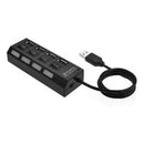 Hub USB Extensão 4 Portas 2.0 | Alfashop