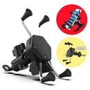 Suporte Gps Celular Celulares Moto Universal Com Carregador