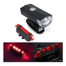 Kit Farol Bike LED Dianteiro e Traseiro Recarregável