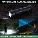 Lanterna Tática T9 Super Potente 5 Modos De Iluminação Cor Da Lanterna Preto Cor Da Luz Branco