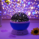 Luminária Infantil De Quarto Mesa Galáxia Lua Giratório 360 Cor Da Estrutura Azul 127v/220v