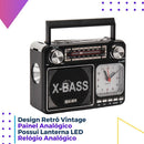 Rádio Retro Am Fm Recarregável | Alfashop