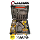 Chave de Impacto Profissional 48V Brushless NK com Bateria Lítio e Maleta 35 Peças