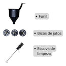 Pistola de Pintura Elétrica 800W com Maleta Catraca e 40 Soquetes Kit Profissional