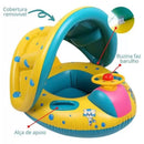 Boia para Bebê Bote com Cobertura Inflável
