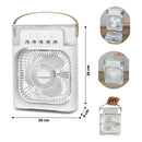 Mini Ar Condicionado Climatizador Umidificador Portátil Usb Cor Branco 110v/220v