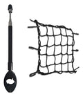 Antena Corta Pipa Moto Mais Redinha Elástica Aranha Moto