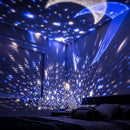 Luminária Infantil De Quarto Mesa Galáxia Lua Giratório 360 Cor Da Estrutura Azul 127v/220v