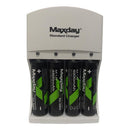 Carregador De Pilhas Palito E Média Com 4 Pilhas Aa 4800mah