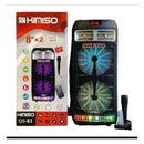 Super Torre De Som 65cm De Altura 3.000w Pmpo Microfone