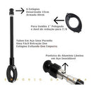 Antena Corta Pipa Moto Retrátil Inox | Alfashop