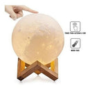 Luminária Lua Cheia 3d Abajur Led 8 Cores