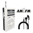 Rádio Portátil Am Fm Fone Ouvido | Alfashop