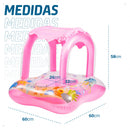 Boia Bote Coberto Infantil Inflável Piscina Boia Com Proteção Para Bebê