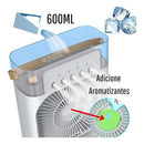 Ar Condicionado E Ventilador Frio Silencioso Mini Portátil Cor Mini Ar Verde