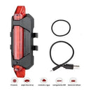 Lanterna Bike Traseira 5 Leds USB Recarregável | Alfashop