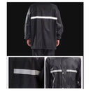Conjunto Capa De Chuva Roupa Para Motoqueiros Ciclistas Impermeável Calça Jaqueta C/ Capuz