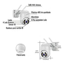 Câmera Externa Wi-fi Smart Camera Abq-a8 Ip Prova D'água Infravermelho Hd Cor Branco Sem Cartão