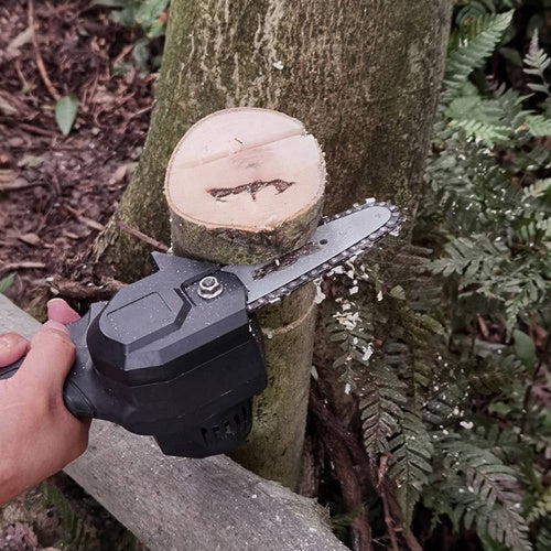 Mini Motosserra Elétrico 24V Para Fruit Tree Carpintaria Jardim Ferramentas Com Baterias Cortadores De Madeira Mega Promoção Imperdível - Alfashop