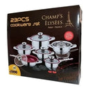 Jogo De Panelas Francesa - Aço Cirúrgico 23 Peças - Luxo - Imperdível /Mega Promoção Black Friday - Alfashop