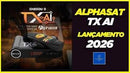 Receptor Digital Alphasat TX AI Full HD com Wi-Fi Dual Band