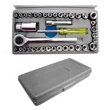 Kit Maleta Chave Catraca Reversível Jogo De Soquetes 40 Pçs Mega Promoção Black Friday - Alfashop