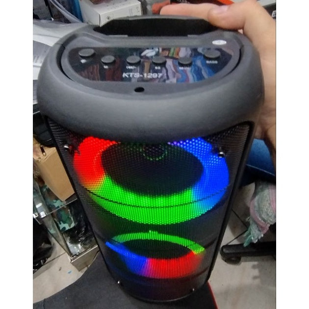 mega caixa de som completa amplificada 200w 40 cm de altura estilosa - Alfashop