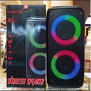 Super Caixa de Som Portátil Amplificada 2 alto falante 200w estilosa - Alfashop