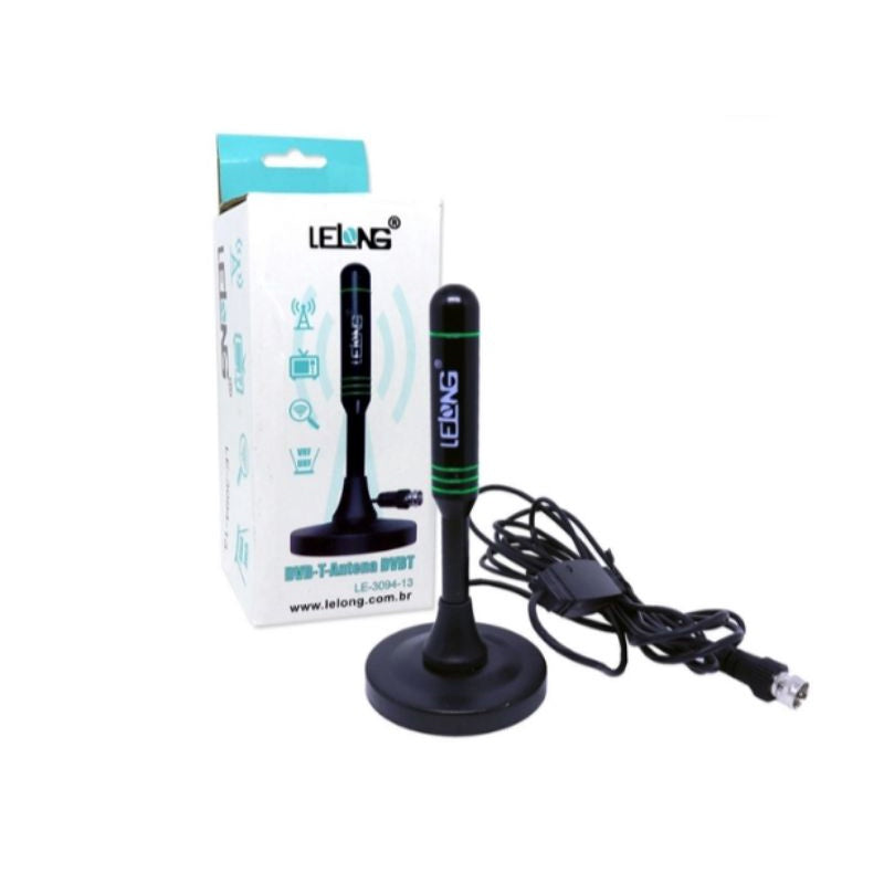 antena Digital de tv completa com cabo grande 5 metros - Alfashop