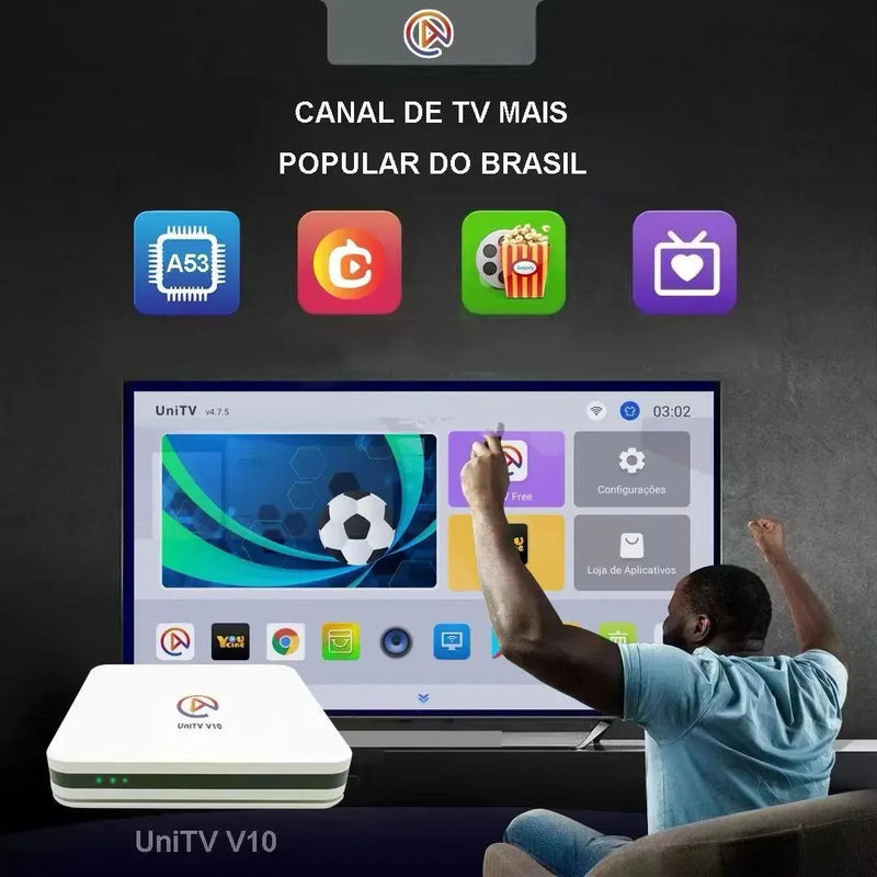 UNITV  Receptor TV BOX , CANAIS, PRONTA, ENTREGA BRASIL - Alfashop