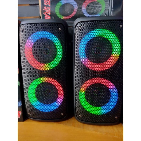 mega caixa amplificada completa 2 alto falante 200w super bass alta qualidade de som - Alfashop