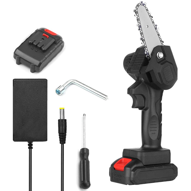 Mini Motosserra Elétrico 24V Para Fruit Tree Carpintaria Jardim Ferramentas Com Baterias Cortadores De Madeira Mega Promoção Imperdível - Alfashop