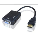 Adaptador Conversor HDMI para VGA + áudio - Alfashop