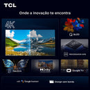 Smart TV TCL 65 Polegadas QLED 4K P7K WiFi Bluetooth Google TV HDR10+ Dolby Atmos Dolby Vision 65P7K