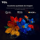 Smart TV TCL 65 Polegadas QLED 4K P7K WiFi Bluetooth Google TV HDR10+ Dolby Atmos Dolby Vision 65P7K