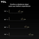 Smart TV TCL 65 Polegadas QLED 4K P7K WiFi Bluetooth Google TV HDR10+ Dolby Atmos Dolby Vision 65P7K