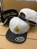 Boné Mcd Golden Core Branco Aba Reta Fitão Preto - Alfashop